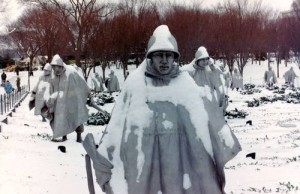 korean war in snow