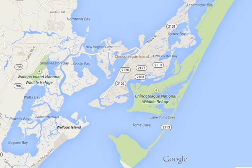 chincoteague map